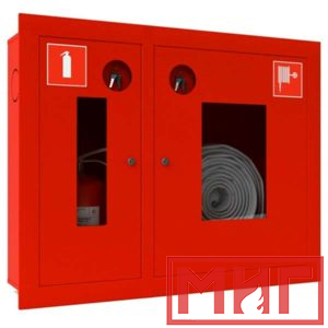 Фото 52 - Шкаф пожарный ШПКО-315 ВОК для пожарного крана и огнетушителя (Серия У).